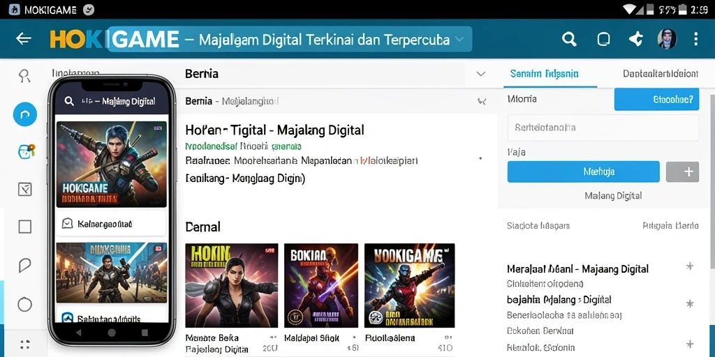 Tampilan antarmuka HOKIGAME yang ramah pengguna dan informatif.