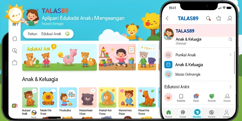 Antarmuka aplikasi TALAS89 yang interaktif dan menarik.