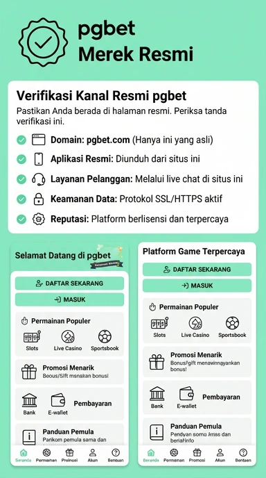 Tampilan kanal resmi pgbet